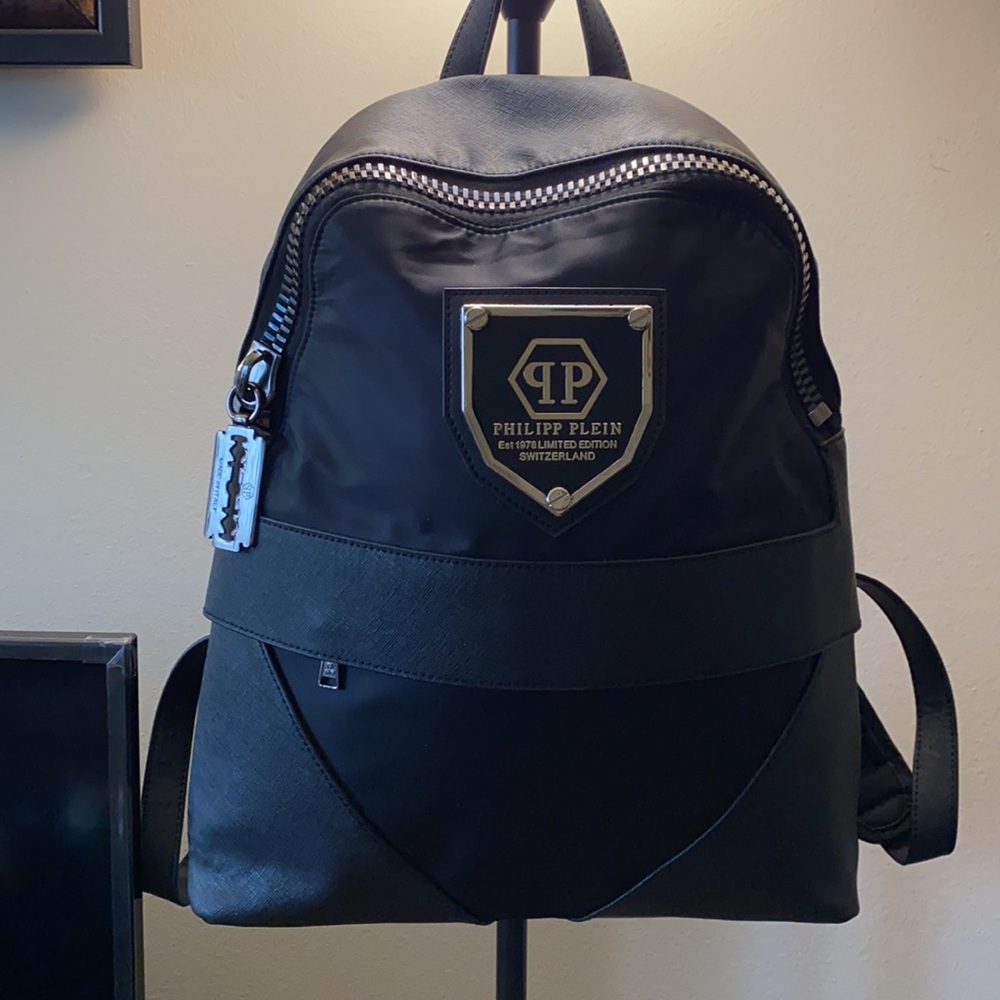 UNISEX Philipp Plein backpack saffiano leather